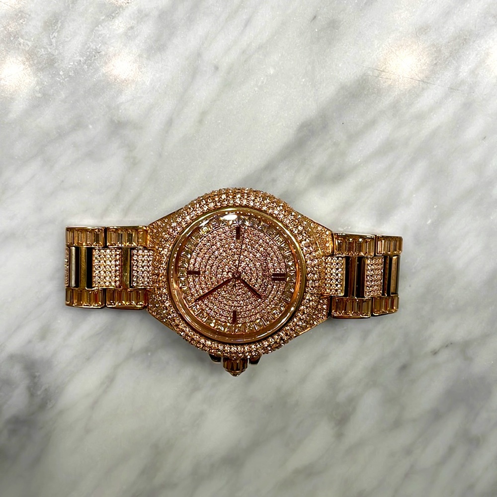 Michael kors swarovski Rose gold watch
